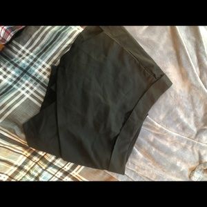 black asymmetrical skort